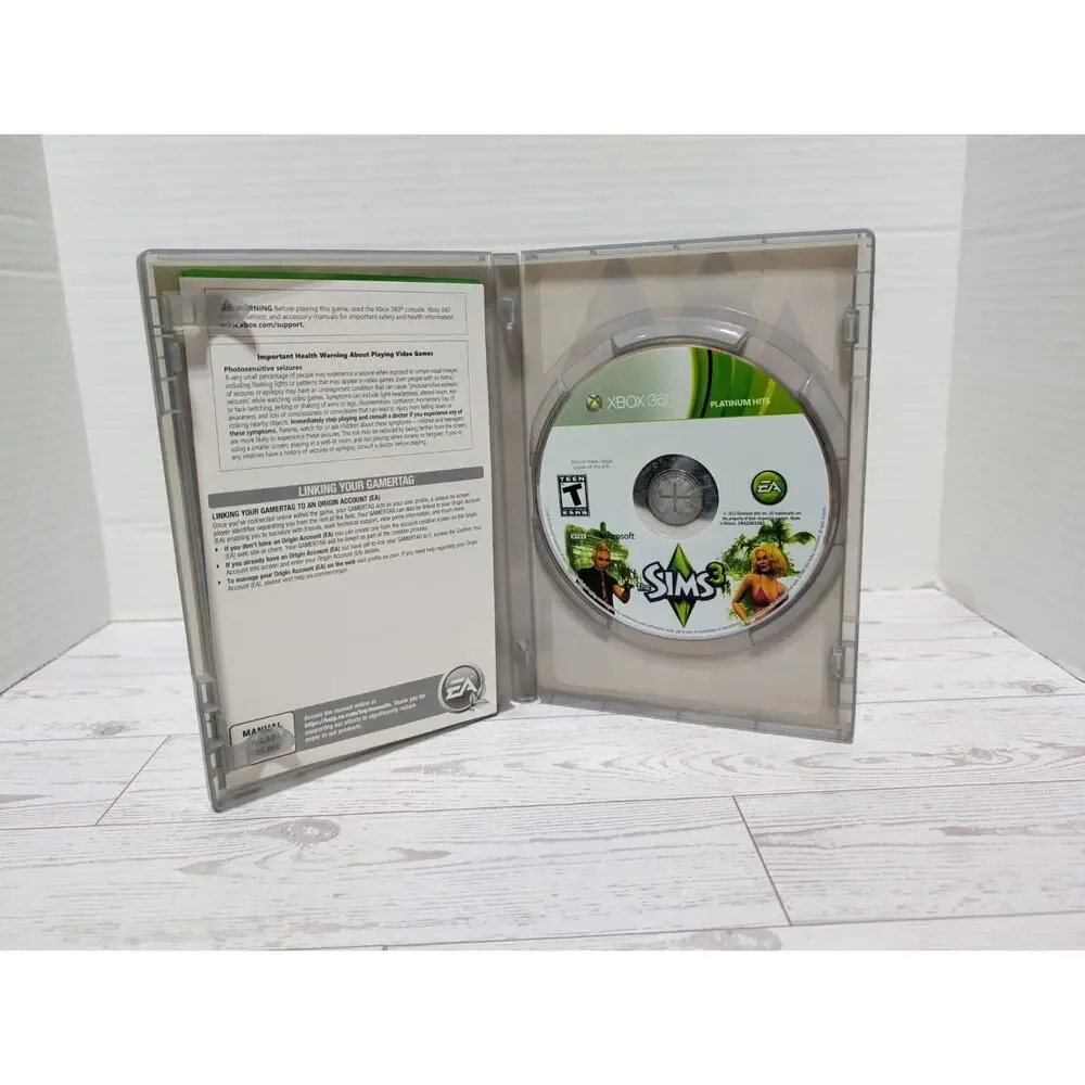 The Sims 3 - Microsoft Xbox 360 Video Game No Manual Works